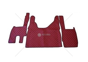 Prošívaný koberec IVECO Hi-Way 2017- červený 0009400/PIK/CZE