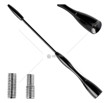 Prut autoantény 16 cm 5 / 6mm adaptér ANTM04 AMIO-01052