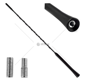 Prut autoantény 41cm 5 / 6mm adaptér ANTM02
