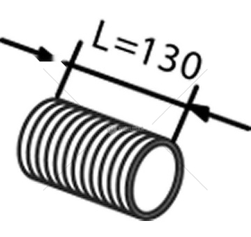 Prużný díl výfuku DINEX DIN81728
