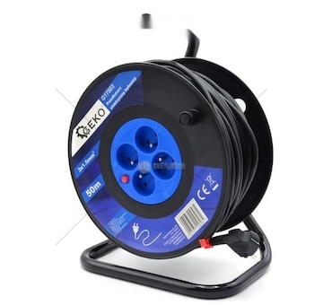 PRZEDLUZACZ BEBNOWY 50M 4 GNIAZDA 3X1.5MM  G17503