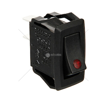 PRZELACZNIK LED 12/24V CZERWONY LAMPA LAM45541