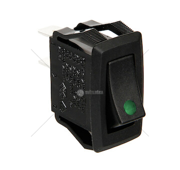 PRZELACZNIK LED 12/24V ZIELONY LAMPA LAM45542