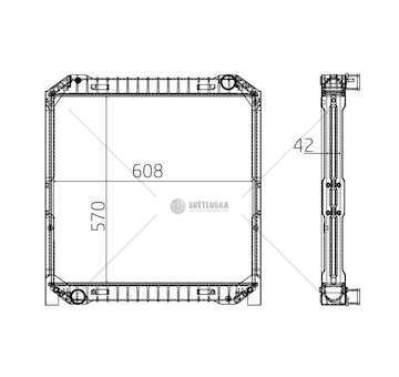 Radiator, engine cooling EUROCARGO I-III 280 E23 Titanx