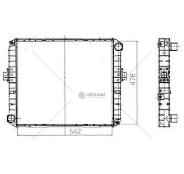 Radiator, engine cooling EUROCARGO I-III 75E14 Titanx
