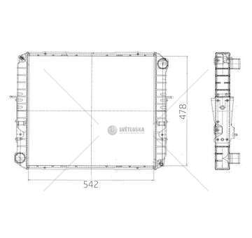 Radiator, engine cooling EUROCARGO I-III 75E14 Titanx