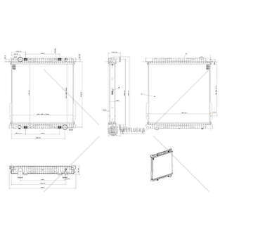 Radiator, engine cooling EUROCARGO TECTOR EURO 6 Titanx
