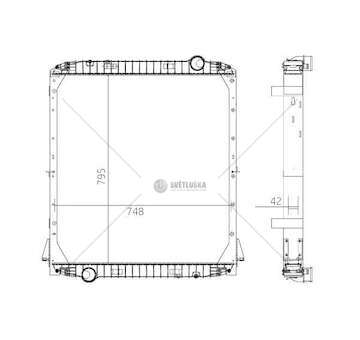 Radiator, engine cooling EUROTRAKKER MP 410E Titanx