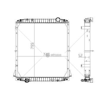 Radiator, engine cooling EUROTRAKKER MP 720 E37 Titanx
