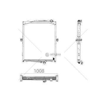Radiator, engine cooling FH 500 Titanx