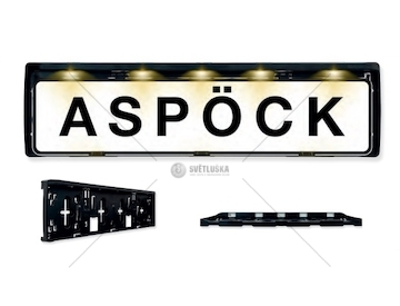 RAMKA TABLICY REJESTRACYJNEJ ASPOCK A36-3704-177