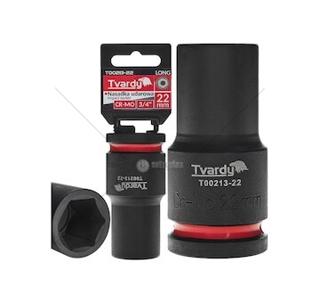 Rázová nástrčná hlavice prodloužená 3/4