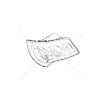 REFLEKTOR MB TRAVEGO PRAWY POLMET P-6622