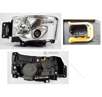 Reflektor RVI T,C 10.2013- levý XENON TANGDE TD01-58-026XL