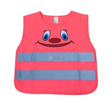 Reflexná vesta dětská růžová SMILE AMiO-03988