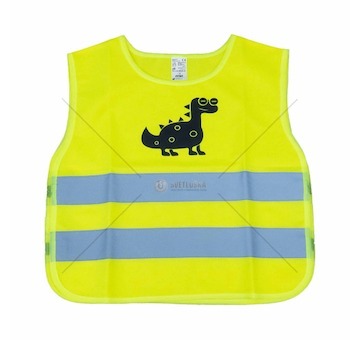 Reflexná vesta dětská žlutá AMiO-03936