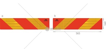 Reflexní cedule TW-S2 / RF 101-01W-89 (2 ks)