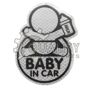 Reflexní dekor BABY IN CAR
