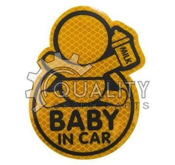 Reflexní dekor BABY IN CAR