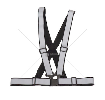 Reflexní kšandy, černé univerzální AMiO-03938