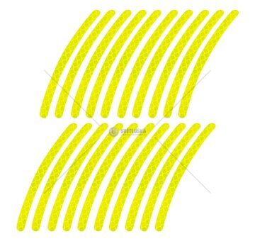 Reflexní nálepky na kola auta 20ks