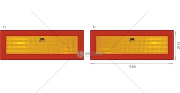 Reflexní tabule TW-P2 / RR 101-01W-71 (2 ks)