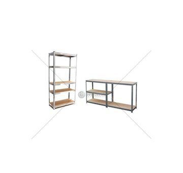 Regál policový, kovový, 180×90×40 cm, 175 kg - GEKO