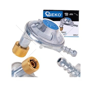 Regulátor tlaku plynu, úhlový 37 mbar, 1,5 kg/h - GEKO