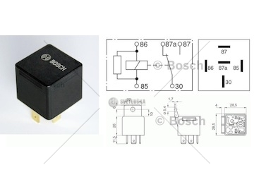 Relé přepínací 24v/20a 5-pin daf, iveco, man 0024289_A