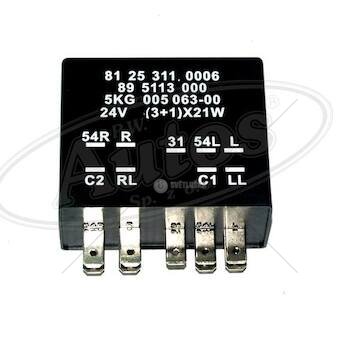 Relé směrových světel 24v /3+1/ 21w 9-pin man f2000,m2000,f90,m90 0105774_A