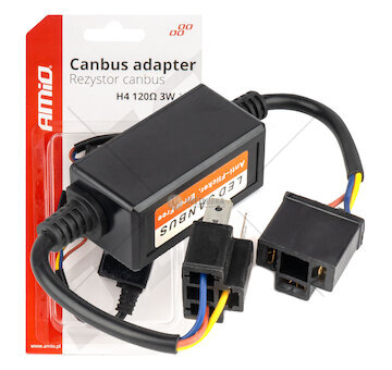 Rezistor pro LED žárovky CANBUS 3W 120? H4 AMiO-04127