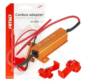 Rezistor pro LED žárovky CANBUS 6? 50W AMiO-04094