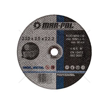 Řezný kotouč 230×2,5×22,2 mm, na kov - MAR-POL