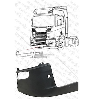 Roh nárazníku přední l scania r/r500/s/s580 euro 6 od 2017 0237554_A
