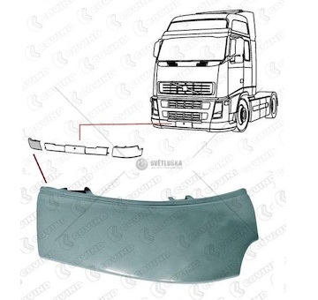 Roh předního nárazníku p volvo fh12, fh16, fm12, fm9, fh16 ii od 2012 0086817_A