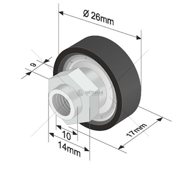 Rolna shrnovací plachty 26x17mm/ m6 plast 0177682_A