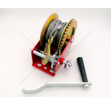 Ruční lanový naviják 450kg 4,5mm 10m