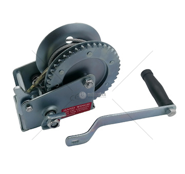 Ruční lanový naviják 850kg 4,5mm 8m