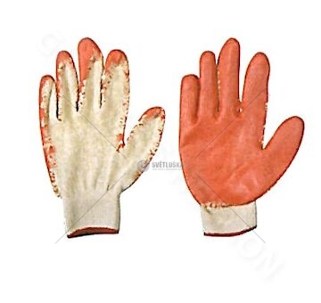 Rukavice pracovní červené