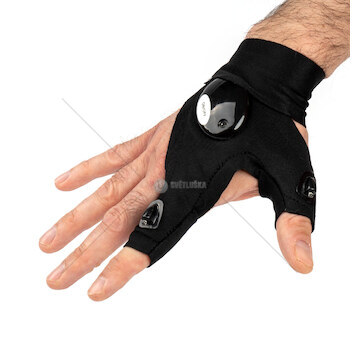 Rukavice s LED baterkou