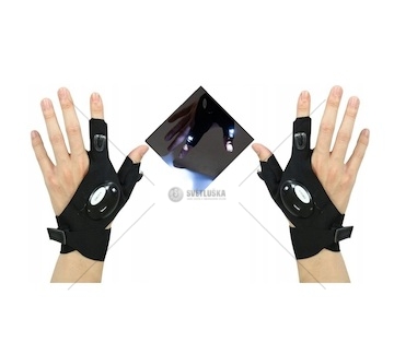 Rukavice s LED baterkou AMIO 03107