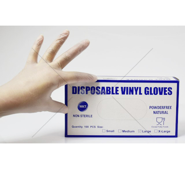 Rukavice vinilové 