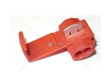 Rychlospojka kabelová 0,25-1mm červená zářezová 10A