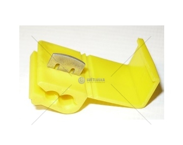 Rychlospojka kabelová 0,4-6mm2 žlutá zářezová 24A