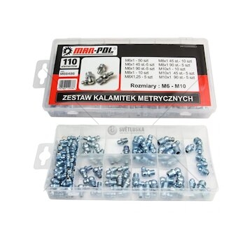 Sada 110ks mazacích hlavic MAR-POL