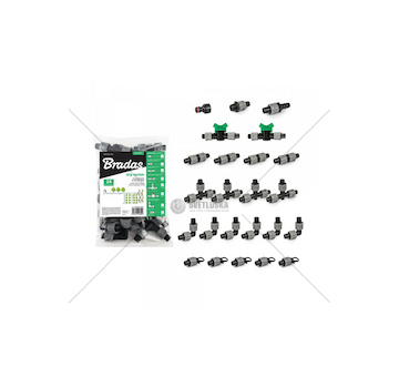 Sada 24ks příslušenství pro zavlažovací hadici 16mm BRADAS