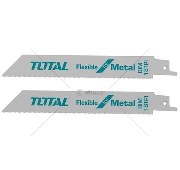 Sada 2ks pilových plátků pro ocasovou pilu na kov, 150mm, TOTAL