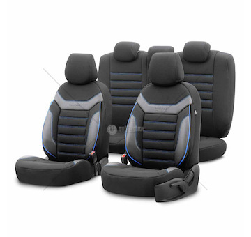 Sada autopotahů OTOM INDIVIDUAL 203 BLACK/BLUE 3-ZIP