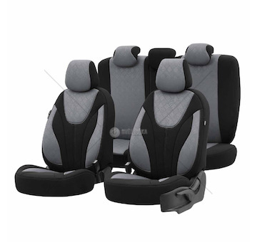 Sada autopotahů OTOM RUBY 1202 GREY/BLACK 3-ZIP