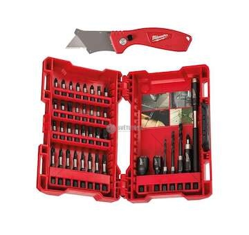 Sada bitů a vrtáků Milwaukee Shockwave 40 ks C8546 4932459763